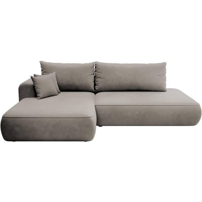 Hoekbank met slaapfunctie Fermizzi links chenille | Selsey Design