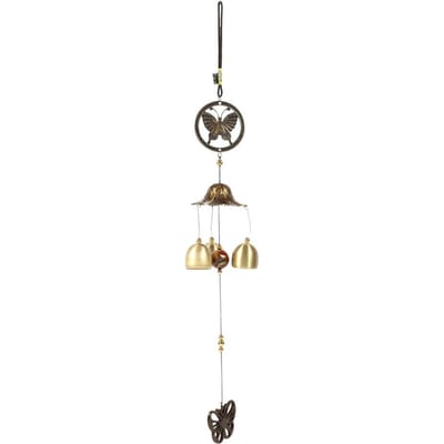 Metalen Vlinder Decor Windgong Kerkklokken Windgongen Deur Raam Hangende Decoratie beige