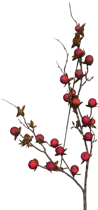 Clayre & Eef Kunstbloem Rood Kunststof