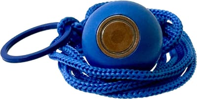 Boulemaus – Jeu de Boules - Magneet - Krachtige Magnetische bouleopraper donkerblauw in de vorm van but met koord – 4 kg