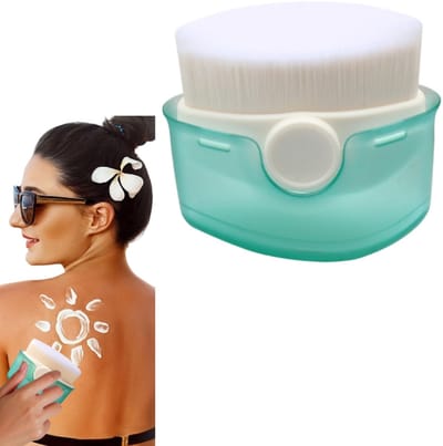 1 stuk – Applicator voor zonnebrandcrème – Kwast voor zonnebrandcrème – Applicator voor lotion – Kwast voor lotion – Met stofkapje – Gemakkelijk aan te brengen – Groen – 5,8 x 3,3 x 5 cm – Geschikt voor zonnebrandcrème en lotion