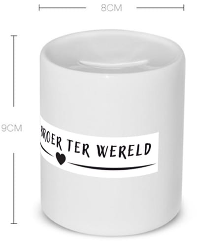 Akyol - beste broer ter wereld Spaarpot - Broer - brother - leuk cadeau voor je broer - 350 ML inhoud