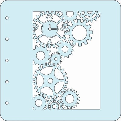 Nellie Snellen Various A6 Stencil Clock