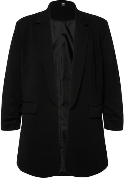 Angel of Style - Dames - Blazer open model reverskraag lange mouwen - Zwart - Maat 42