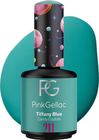 Pink Gellac Gellak - 211 Tiffany Blue 15ml - Blauwe Gel Nagellak - Gellac - Gel Nagels Producten