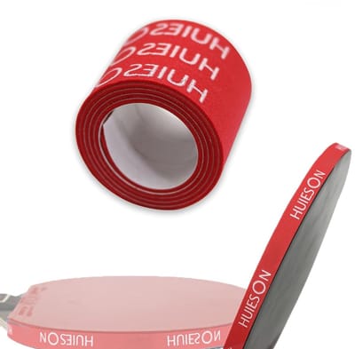 10 Stuks Rubber Beschermbanden en Bladen voor Tafeltennis Paddles - Edge Tapes, Rood, 45 x 1 x 0.1 cm, Ideaal voor Spelers