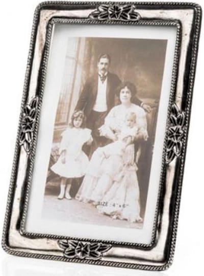 AL - Antieke Fotolijst Roosje voor foto formaat 4x5 cm