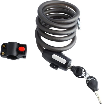 Fietslot Staalkabel - Diefstalbeveiliging - Fiets Beveiligen - Extra Lange Kabel - 1.8 Meter - Zwart