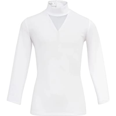 Wedstrijdpolo met lange mouwen voor meisjes Cavalliera Crystal Drop