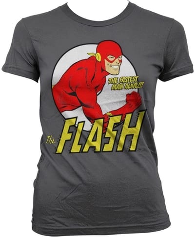 The Flash Fastest Man Alive T-shirt voor dames, donkergrijs