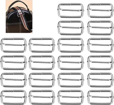 20 Stuks Duurzame Rectangulaire Metalen Regulatoren voor Riemen, Tassen en Accessoires, Veelzijdig Gebruik en Hoge Kwaliteit
