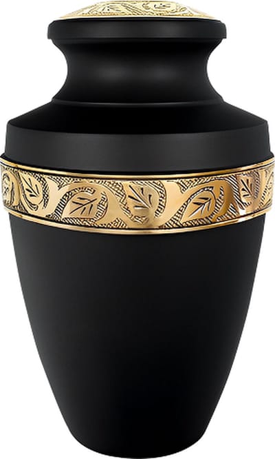 XXL As Urn - 3.5 Liter - Crematie Urn - Uniek - Voor Huisdieren of Menselijk As - Crematie As - Begrafenis Urn - Decoratie Urn - Luxury Gold
