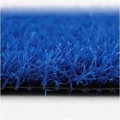 Kunstgrasmat Tuin - Synthetisch gazon - Decoratie Binnen Buiten - Met afvoergaten - 60x100 cm - Blauw