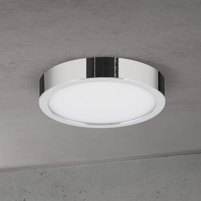ORION LED plafondlamp Disc, chroomkleurig, Ø 14 cm, CCT, metaal
