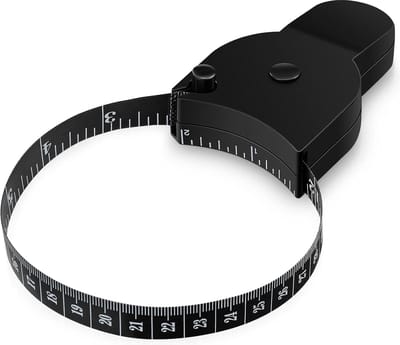 Omtrekmeter - Meetlint - Omvang Meetlint - Body Mass Tape - 150 cm - Zwart