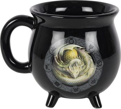 Anne Stokes - Year of the Magical Dragon - Ostara - Kleur Veranderende Cauldron Mok - Zwart/Multicolors