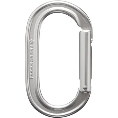 Black Diamond Oval Keylock Karabijnhaak Zilver