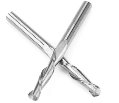 Cosensi- Frezen 10 Stuks - Dubbele Fluit - Carbide CNC Bits - Snijden/Graveren - Wolfraamstaal - 3.175x17mm - Freesbits