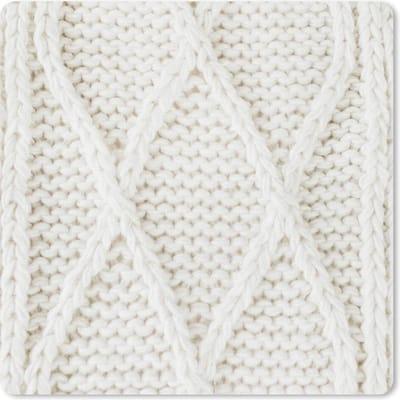 Muismat 20x20 cm - Mousepad Trui - Patronen - Wit - Muismatten - Kerst - Cadeau - Kerstcadeau voor mannen en voor vrouwen