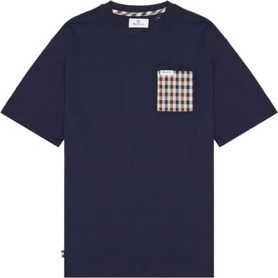 T-shirt Man Aquascutum pictogram ts009 11 marine