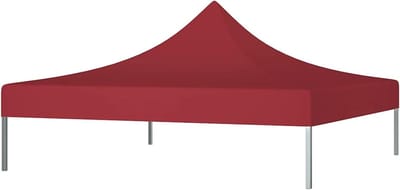 Tentdak Vervanging - Paviljoen dak - Feestelijke gelegenheden - Waterbestendig materiaal - 3x3 meter - Bordeauxrood