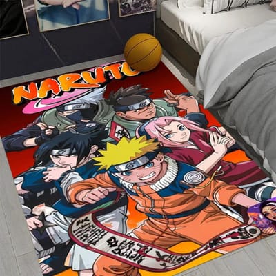 Avontuur Anime N-Naruto Tapijt voor Woonkamer Decoratie Mannengrot Slaapkamer Antislip Kleed Balkon Lounge Vloermat Fans Cadeaus 120*160cm