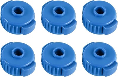 Snelspanmoeren set voor bekkenstandaard, drumaccessoires, percussie-onderdelen, blauw, 6 stuks.