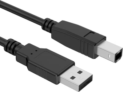 Force Case, USB-B naar USB-A 2.0 Printerkabel - Mannelijk/Mannelijk - 3m, Zwart