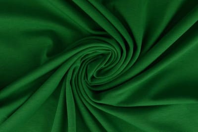 Katoen tricot stof - Groen - 10 meter