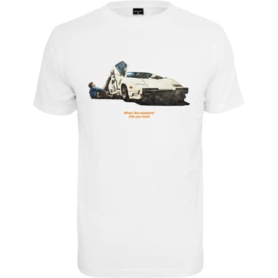 Mister Tee - Weekend Wolf Heren T-shirt - S - Wit