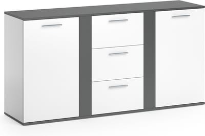 Vicco Novelli Dressoir – 40 x 80 cm met laden Antraciet
