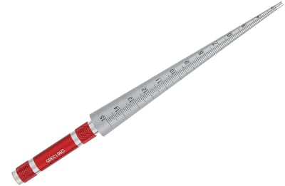 Dailygoods- Gatmeter Hoge Nauwkeurigheid - Taps Toelopende Meter - Roestvrij Staal - Meetbereik 1-6,5/3-15/15-30/30-45 mm - Schaalverdeling 0,1 mm - Handgereedschap - Meetgereedschap