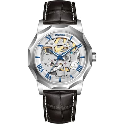 Invicta Objet D Art 69127 Herenhorloge - Automatisch Uurwerk - Roestvrij Staal met Zilveren Wijzerplaat - 42 mm