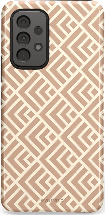 Casetastic Hoesje Geschikt voor Samsung A53 - Stijlvolle Beschermende Duo-layer Case - Abstract Zand Kunst