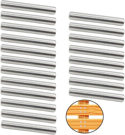 Steunpinnen 20 Stuks - RVS 304 - Cylindrische Vorm - Voor Deur en Boekenkast - ShopVlot