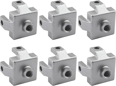 Voet End Connector - Bevestigingsbeugel Profiel - Frame Constructie - Aluminium Legering Geanodiseerd - 4040 M8 - Zilverkleurig