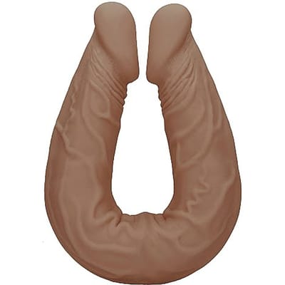 Realistische Dubbele Dildo zeer soepel 34 cm - Bruin