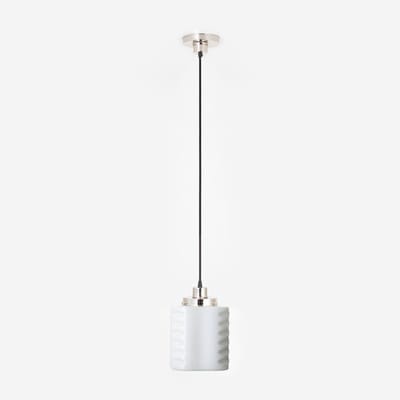 Hanglamp aan snoer De Klerk 20's Nikkel - Art Deco Trade