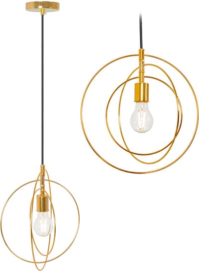 GOUD METALEN RING RING LAMP APP286-1CP