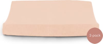 Briljant Baby Aankleedkussenhoes - 2 Stuks - Badstof - Zalm