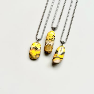 Gemstone ketting Bumblebee jaspis