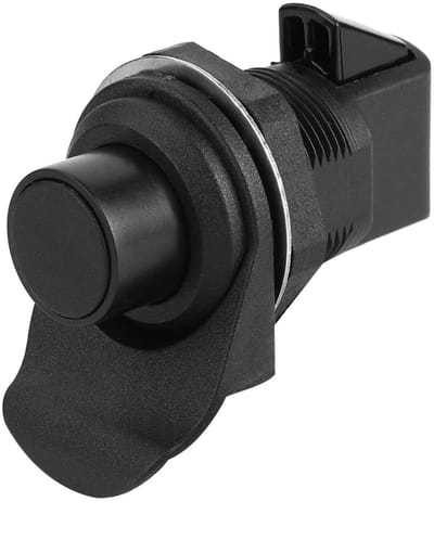 Allecto - Push Button Lock - Sleutelloze Deurslot - Veilig en betrouwbaar - Zwart ABS - Ideaal voor boot en caravan - Geschikt voor yachts - Kleur ...