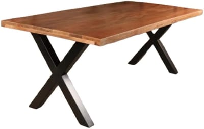 Eettafel Rechthoekig - Eetkamertafel Hout - Gezellig Tafelen - Duurzaam Mangohout - 200 x 100 cm - Bruin