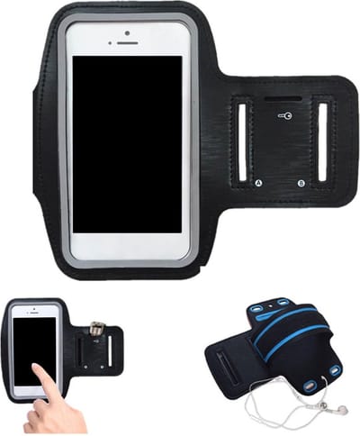 Universele Hardloop Armband - Geschikt voor Apple Iphone, Samsung, Xiaomi, Huawei etc - Sportarmband - Hardloop Armband - Zwart - iPhone 12/13/14/15 Samsung Galaxy S22/24