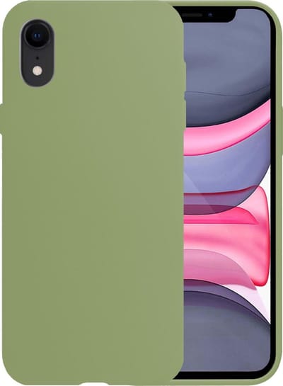 Hoesje - Geschikt voor Apple iPhone XR - Sterk & Shockproof - Hoes Cover - Siliconen Case - Telefoonhoesjes - Groen