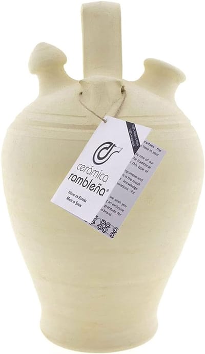 Keramische Waterkoeler - Traditionele Sokkel - Natuurlijke Koeling - 100% Handgemaakt - 4 Liter Capaciteit - La Rambla Ton