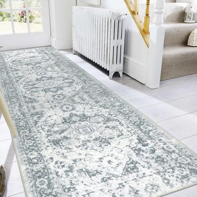Vloerkleed voor Hal 80x300cm, Wasbaar, Keukenloper, Antislip, Tapijtloper voor Hal, Gangteppich, Lang Vloerkleed voor Hal, Keuken, Slaapkamer, Woonkamer