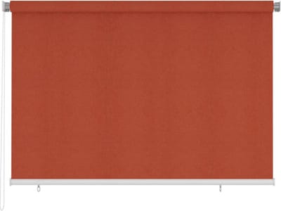 vidaXL - Rolgordijn - voor - buiten - 225(B)x140(H) - cm - HDPE - terracottakleurig