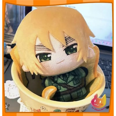 10cm Mini Poppen Anime Hetalia Axis Powers Arthur Kirkland Cosplay Pluche Poppen Speelgoed Voor Kinderen Gevulde Pluche Speelgoed Kerstcadeau Xmas beige