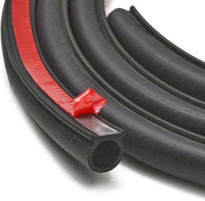 Universele Afdichtstrip - Tochtdichting Rubber - Auto Beschermen - Zelfklevend EPDM - 15mm x 15mm - Zwart